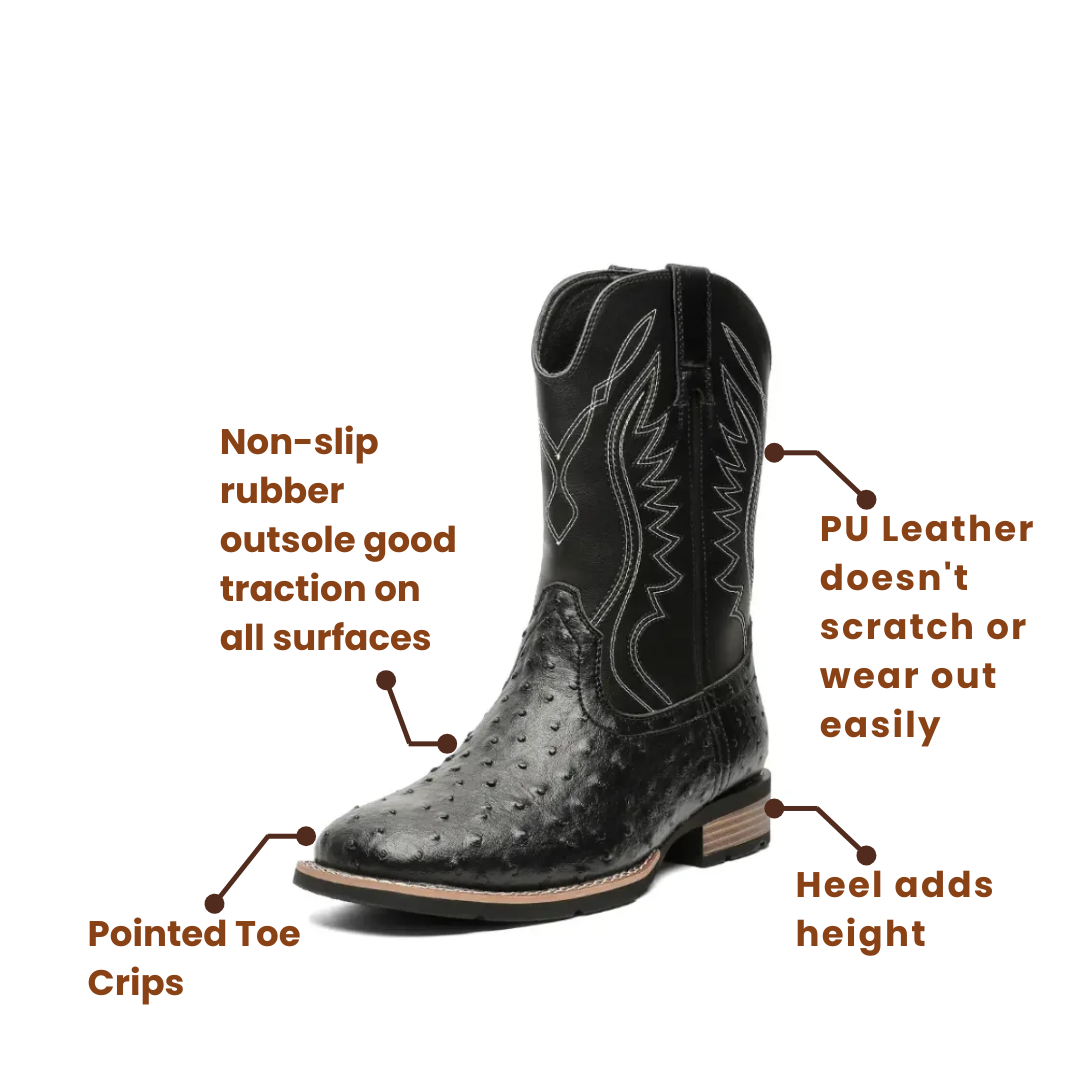 BILLY Mens Cowboy Boots - Men’s Boots| Strong Style, Lasting Comfort