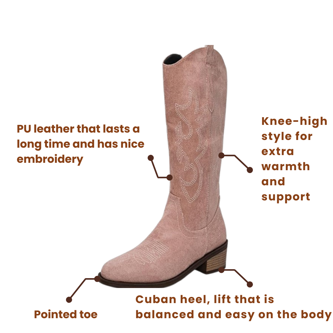 HARPER Cowgirl Boots - Resistant PU leather | Freedom Everyday