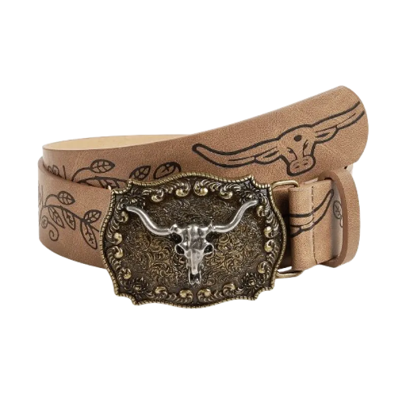 Cowgirl Belt Dark Khaki - Yehaw