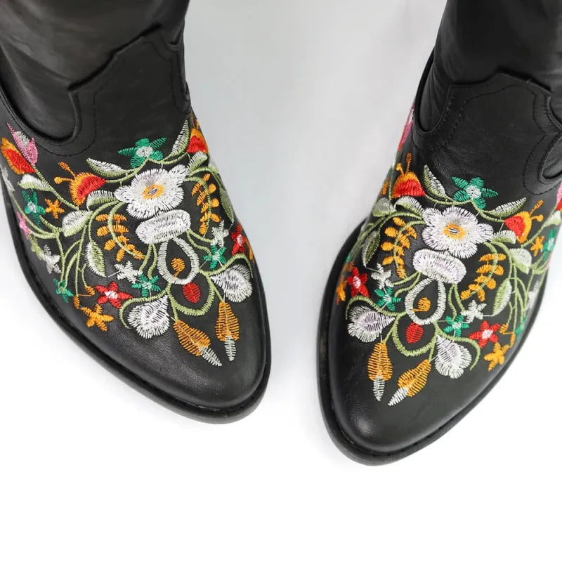 DAISY Cowgirl Boots - Resistant PU leather | Elegance & Stability - Yehaw