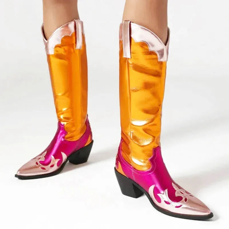 DIANA Cowgirl Boots - Yehaw | Gold - Yehaw
