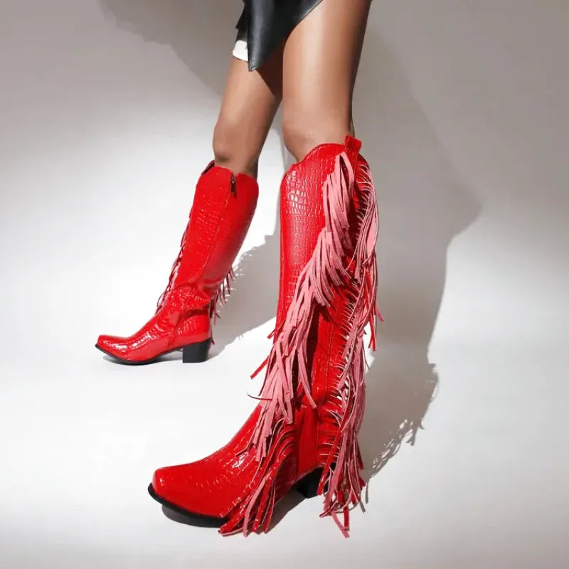 DORA Cowgirl Boots - Yehaw | Red - Yehaw