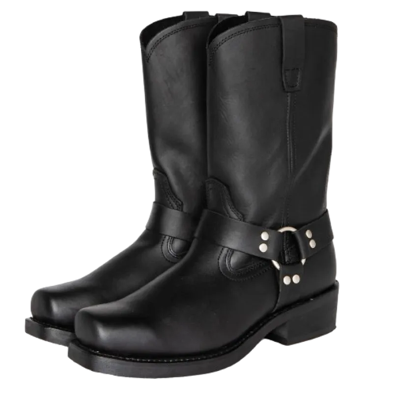 GHOST Mens Cowboy Boots - PU Leather | Reliable & Clean Look - Yehaw