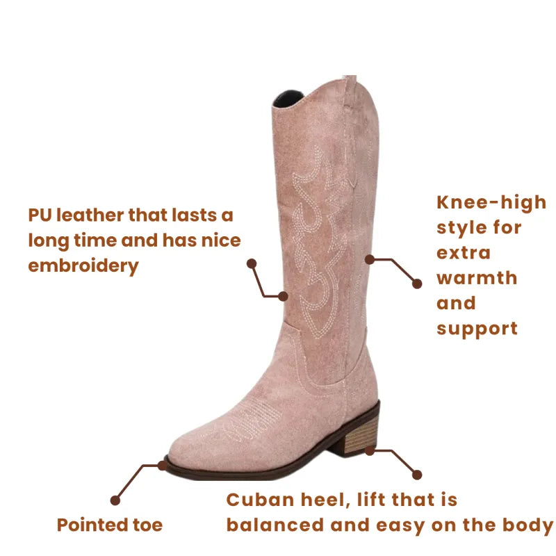 HARPER Cowgirl Boots - Resistant PU leather | Freedom Everyday - Yehaw