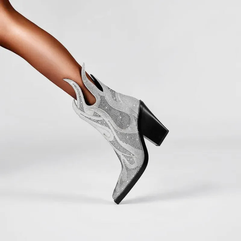 IRIS Cowgirl Boots - Yehaw | Silver - Yehaw