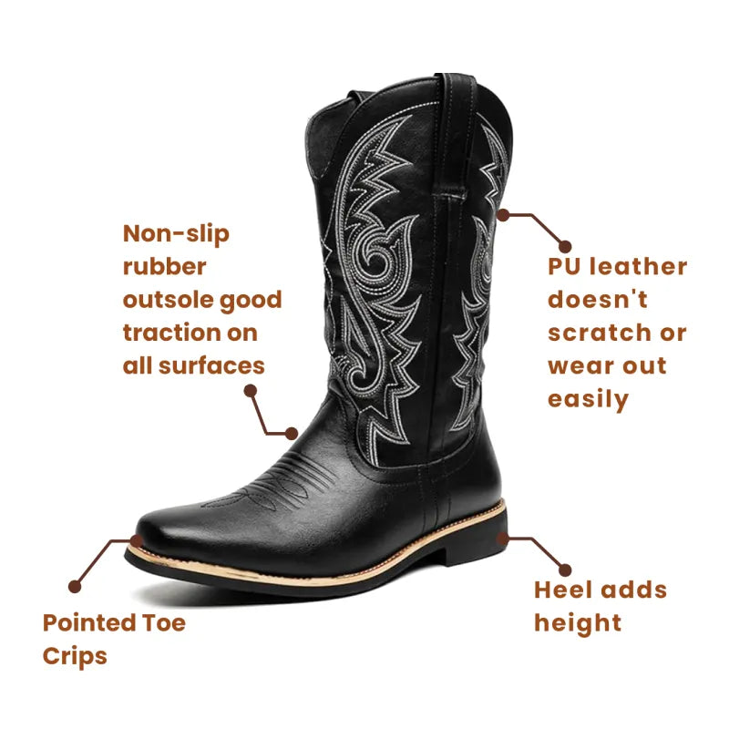 JED Mens Cowboy Boots - Virile Look | Built for Real Life - Yehaw