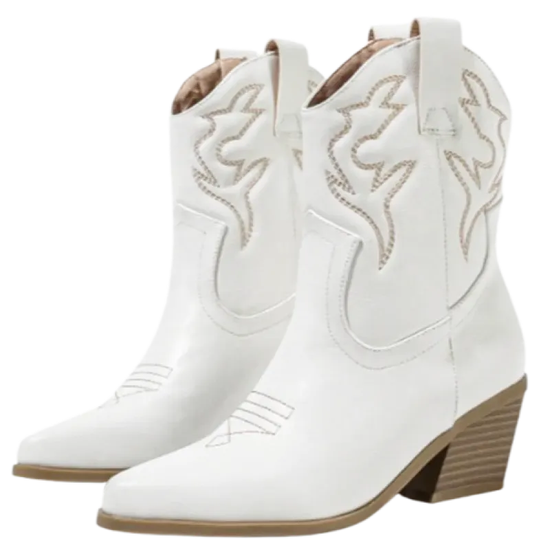 LYNN Cowgirl Boots - Resistant PU leather | Elegance & Stability - Yehaw