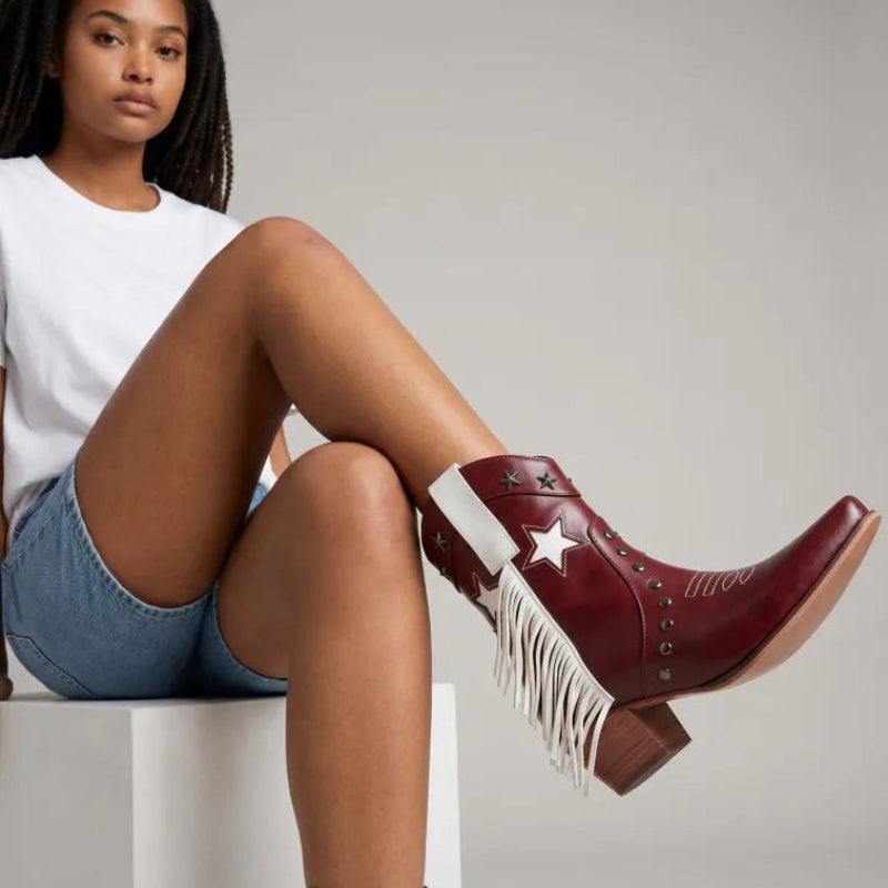 ORLANDA Cowgirl Boots - Yehaw | Red - Yehaw