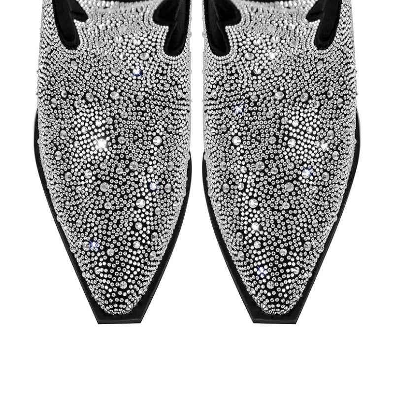 SADIE Cowgirl Boots - Shiny PU leather | Elegance & Stability - Yehaw