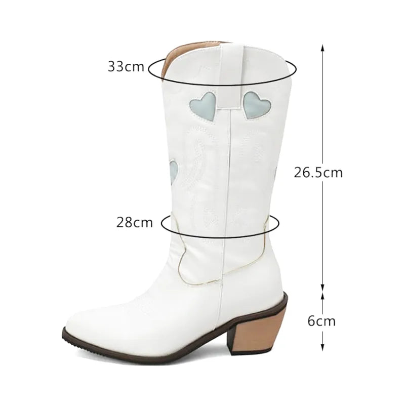 SALLY Cowgirl Boots - Resistant PU leather | Stand-Up Style - Yehaw