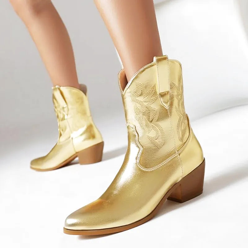 SHIRLEY Cowgirl Boots - Pointed toe | Elegance & Stability - Yehaw