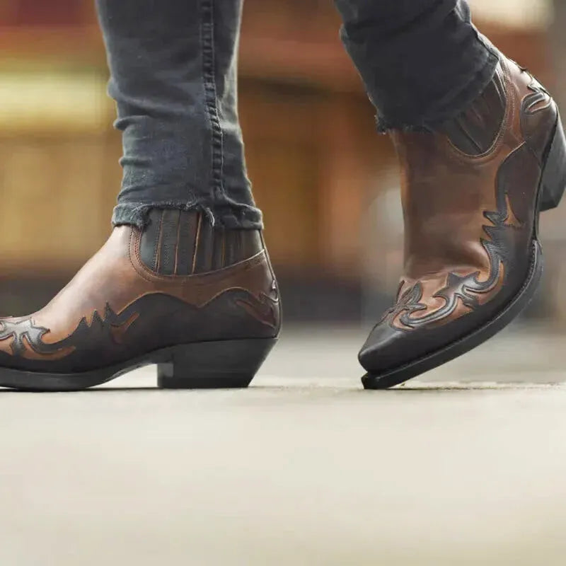 TOMMY Mens Cowboy Boots - Yehaw | Brown - Yehaw