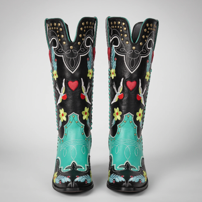 ADELAIDE Cowgirl Boots - Yehaw | Multi-Coloured - Yehaw