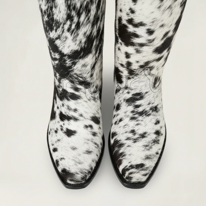 MILK Cowgirl Boots - Yehaw | Black & White - Yehaw