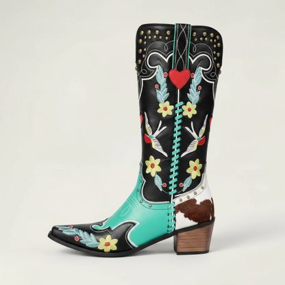 ADELAIDE Cowgirl Boots - Yehaw | Multi-Coloured - Yehaw