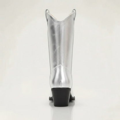 HAZEL Cowgirl Boots - Yehaw | Silver