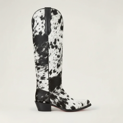 MILK Cowgirl Boots - Yehaw | Black & White - Yehaw