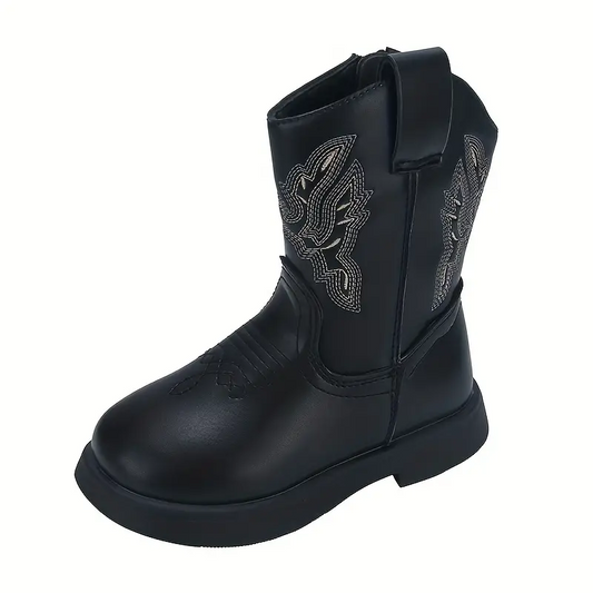 PERL Kids Cowboy Boots - Soft PU leather | Stable & Easy to slip on - Yehaw