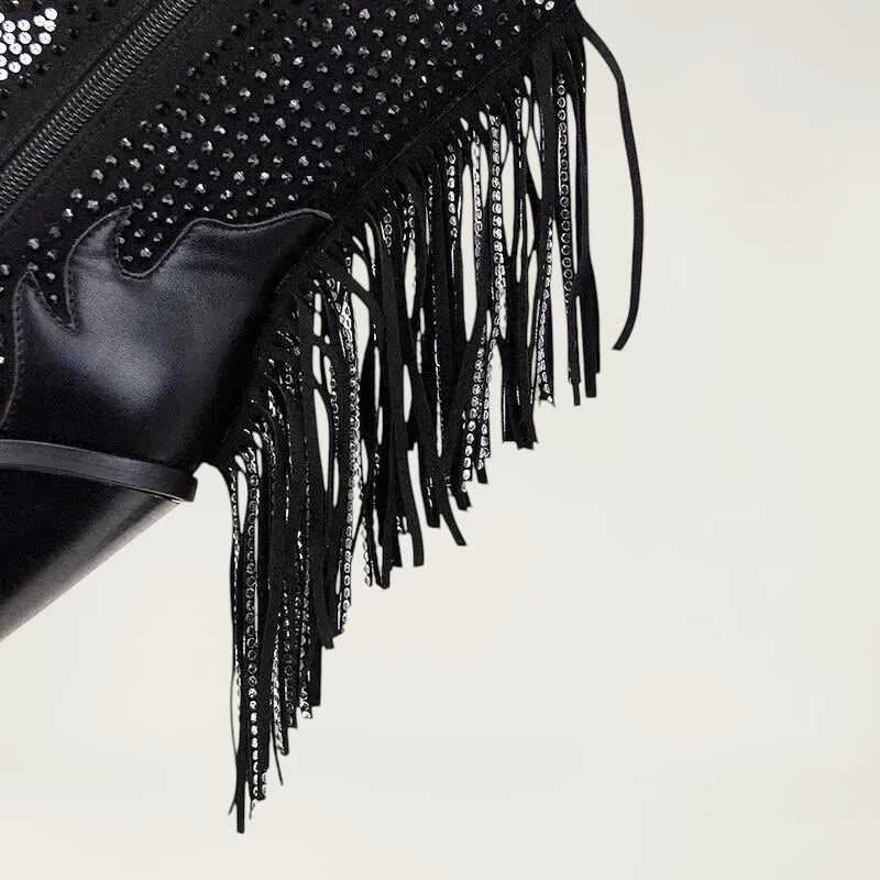 NELLIE Cowgirl Boots - Yehaw | Black - Yehaw
