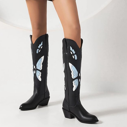 JESSIE Cowgirl Boots - Resistant PU leather | Elegance & Stability