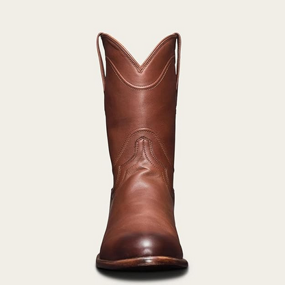 BILL Mens Cowboy Boots - PU Leather | Sturdy & Sharp