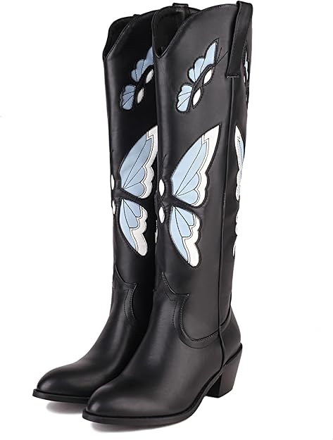 JESSIE Cowgirl Boots - Resistant PU leather | Elegance & Stability