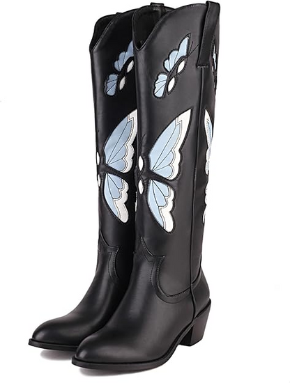 JESSIE Cowgirl Boots - Resistant PU leather | Elegance & Stability