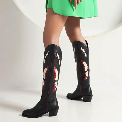 JESSIE Cowgirl Boots - Resistant PU leather | Elegance & Stability