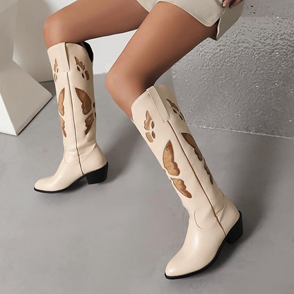 JESSIE Cowgirl Boots - Resistant PU leather | Elegance & Stability