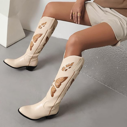 JESSIE Cowgirl Boots - Resistant PU leather | Elegance & Stability