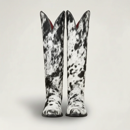 MILK Cowgirl Boots - Yehaw | Black & White - Yehaw