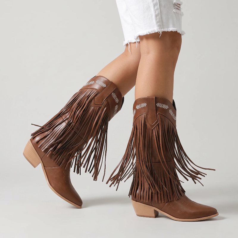 ALEJANDRA Cowgirl Boots - Yehaw | Brown - Yehaw