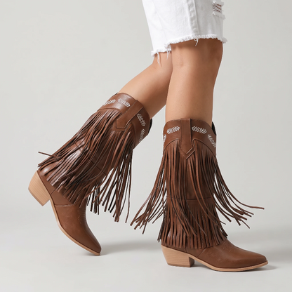 ALEJANDRA Cowgirl Boots - Yehaw | Brown - Yehaw