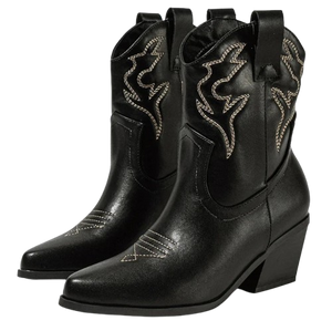 LYNN Cowgirl Boots - Resistant PU leather | Elegance & Stability - Yehaw