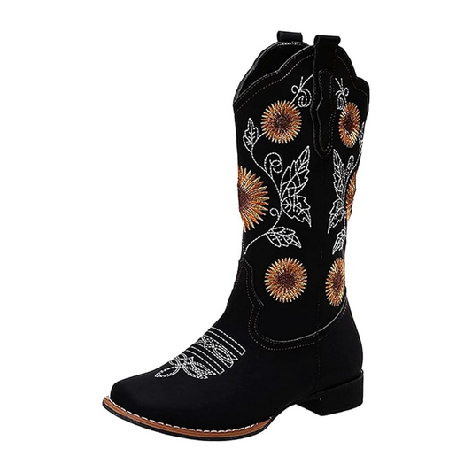 BROOK Cowgirl Boots - Resistant PU leather | Elegance & Stability - Yehaw