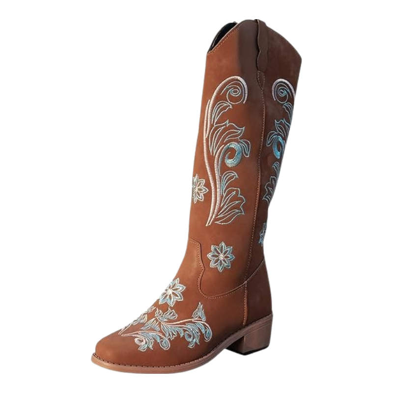 KATE Cowgirl Boots - Resistant PU leather | Elegance & Stability - Yehaw