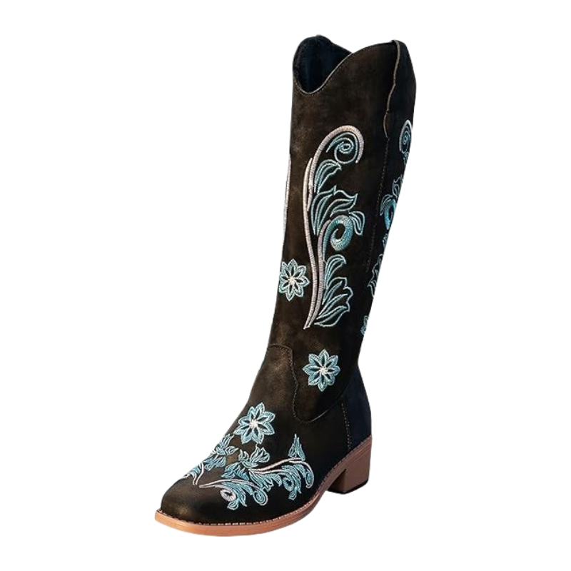 KATE Cowgirl Boots - Resistant PU leather | Elegance & Stability - Yehaw