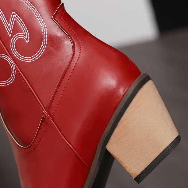 ETTA Cowgirl Boots - Yehaw | Red - Yehaw