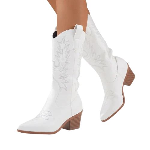 CALLIE Cowgirl Boots - Resistant PU leather | Elegance & Stability - Yehaw