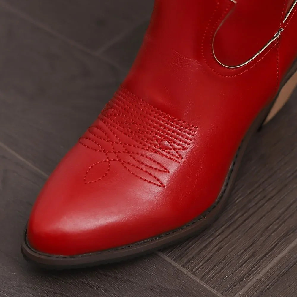 ETTA Cowgirl Boots - Yehaw | Red - Yehaw