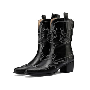 GRACIE Cowgirl Boots - Resistant PU leather | Elegance & Stability - Yehaw