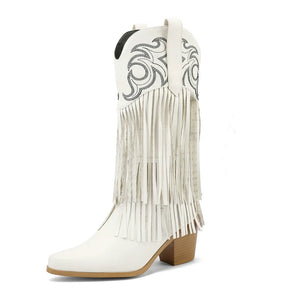 DIAMOND Cowgirl Boots Fringe - Soft lining | Elegance & Stability - Yehaw