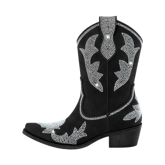 PEGGY Cowgirl Boots - Shiny PU leather | Elegance & Stability - Yehaw