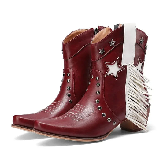 ORLANDA Cowgirl Boots - Yehaw | Red