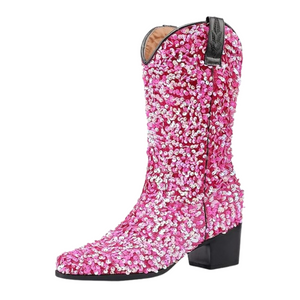 SHONA Cowgirl Boots Glitter – Soft lining | Style & Attitude - Yehaw