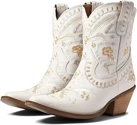 DAKOTA Cowgirl Boots - Resistant PU leather | Elegance & Stability - Yehaw