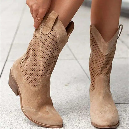 BARB Cowgirl Boots - Resistant PU leather | Elegance & Stability - Yehaw