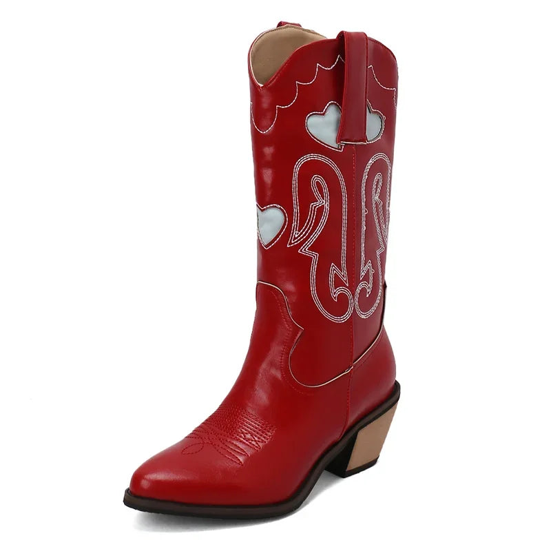 ETTA Cowgirl Boots - Yehaw | Red - Yehaw