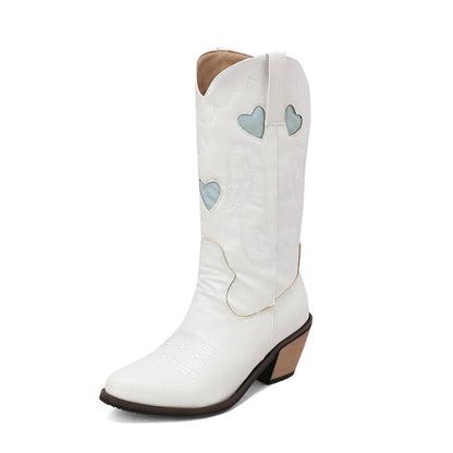 SALLY Cowgirl Boots - Resistant PU leather | Stand-Up Style - Yehaw