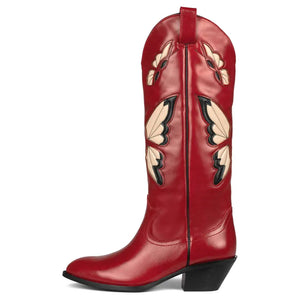 JESSIE Cowgirl Boots - Resistant PU leather | Elegance & Stability - Yehaw